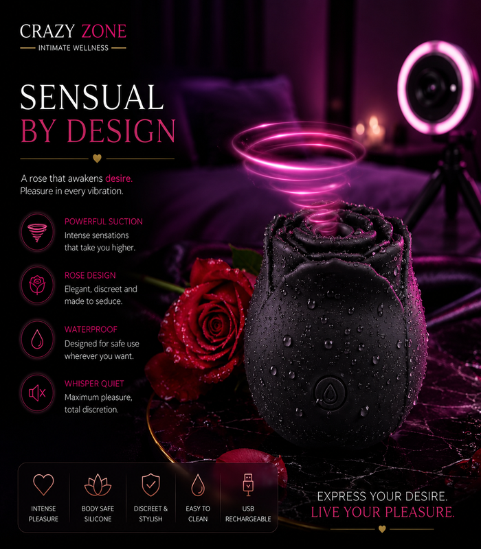 RoseBloom™ – Premium Air Pulse Rose Massager